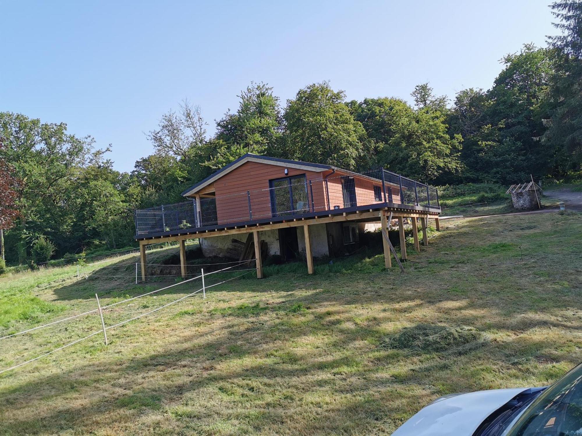 Chalet norvégien dans la forêt Wirwignes Exterior foto
